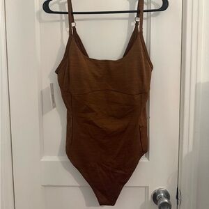Outdoor Voices Brown One Piece Bodysuit